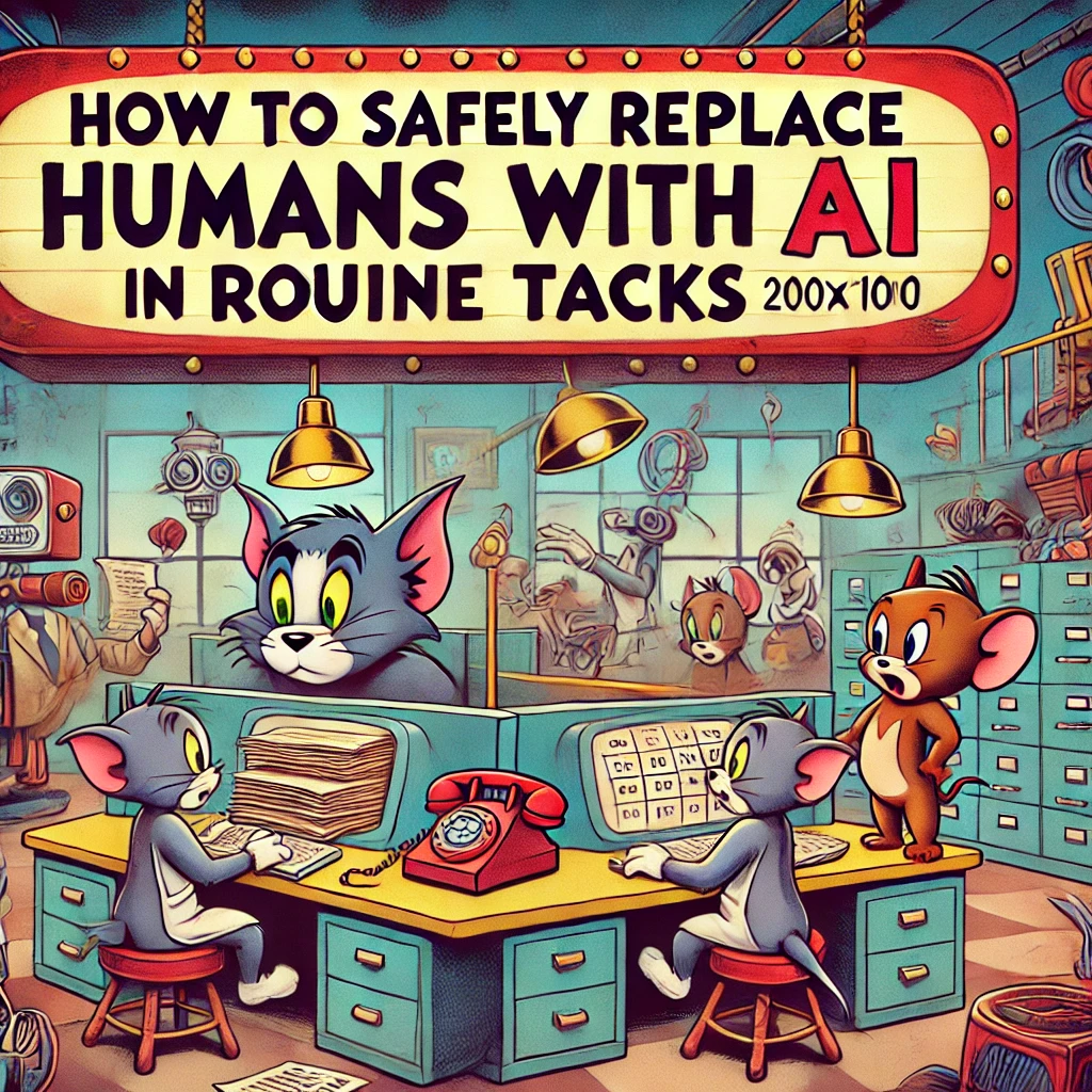 How to Safely Replace Humans with AI in Routine Tasks: A General Approach to Get Started