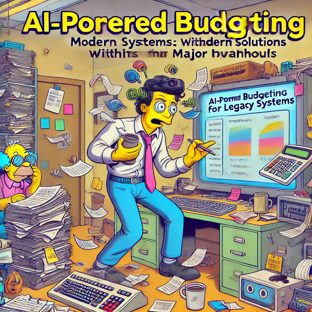 AI-Powered Budgeting for Legacy Systems: A Practical Approach to Modernizing Finance without any Risks