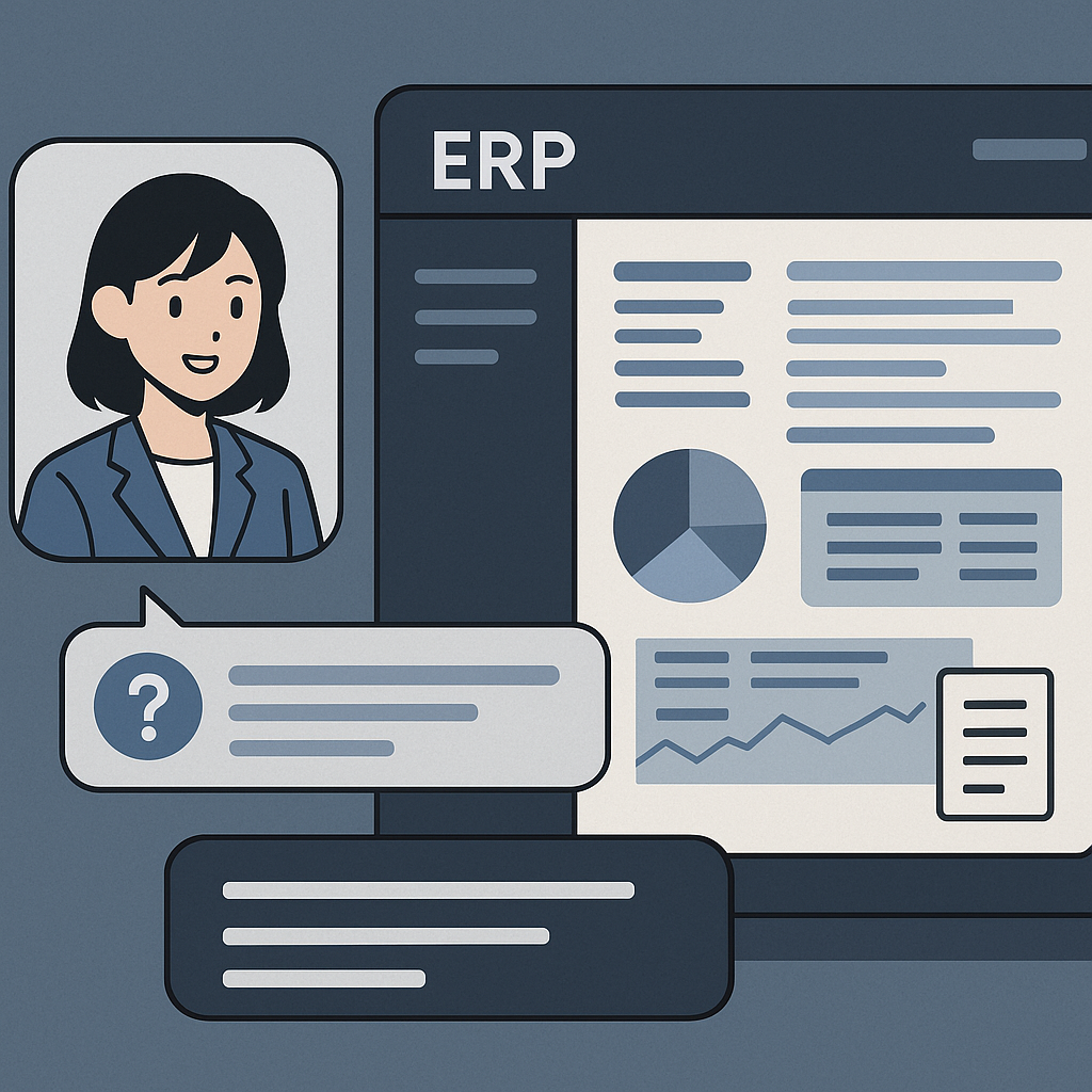 AI assistant ERP support